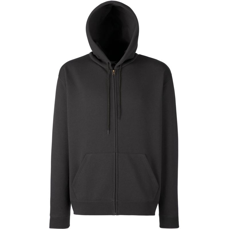 Sweatshirt capuche zipé homme fruit of the loom