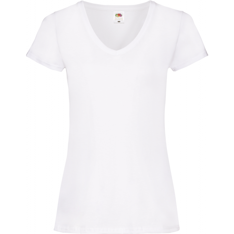 T-shirt manches courtes femme lady fit v neck