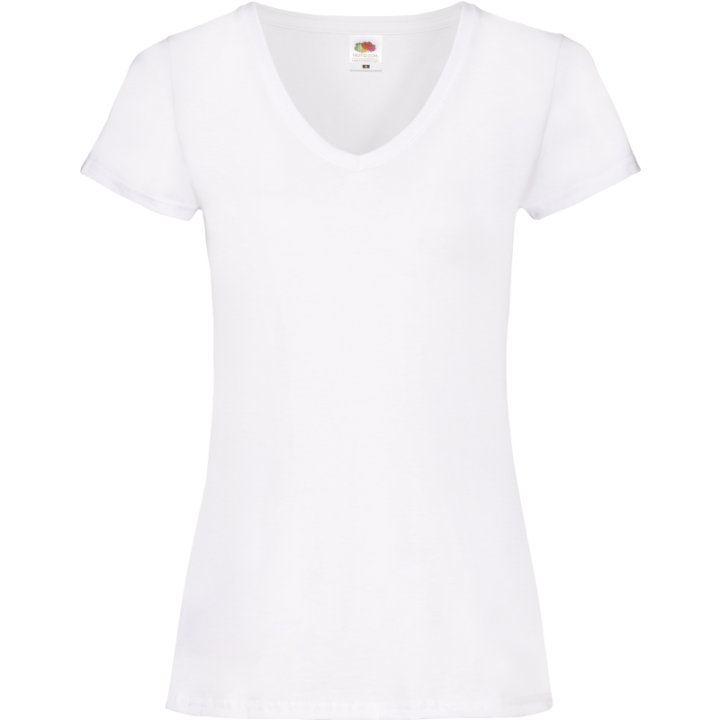 T-shirt manches courtes femme lady fit v neck