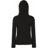 Sweat-shirt femme capuche zippé