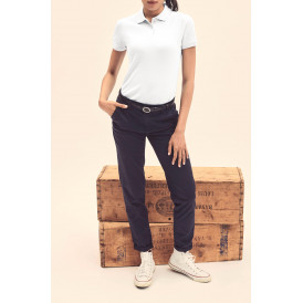 Polo femme premium en coton piqué