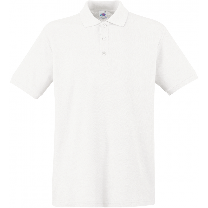 Polo piqué manche courte premium fruit of the loom