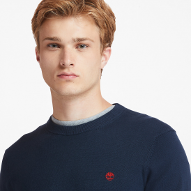 Pull coton bio col rond williams river Timberland (2)