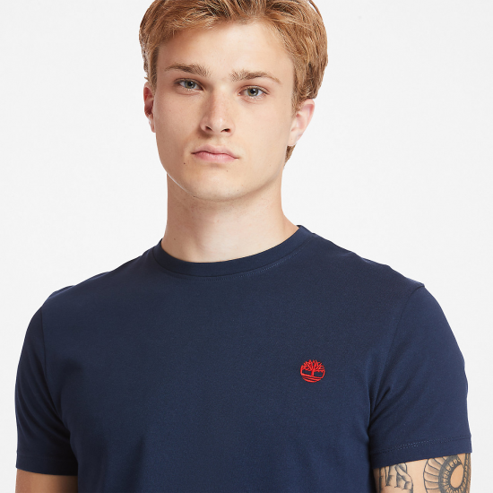 T-shirt coton avec petit logo poitrine Timberland