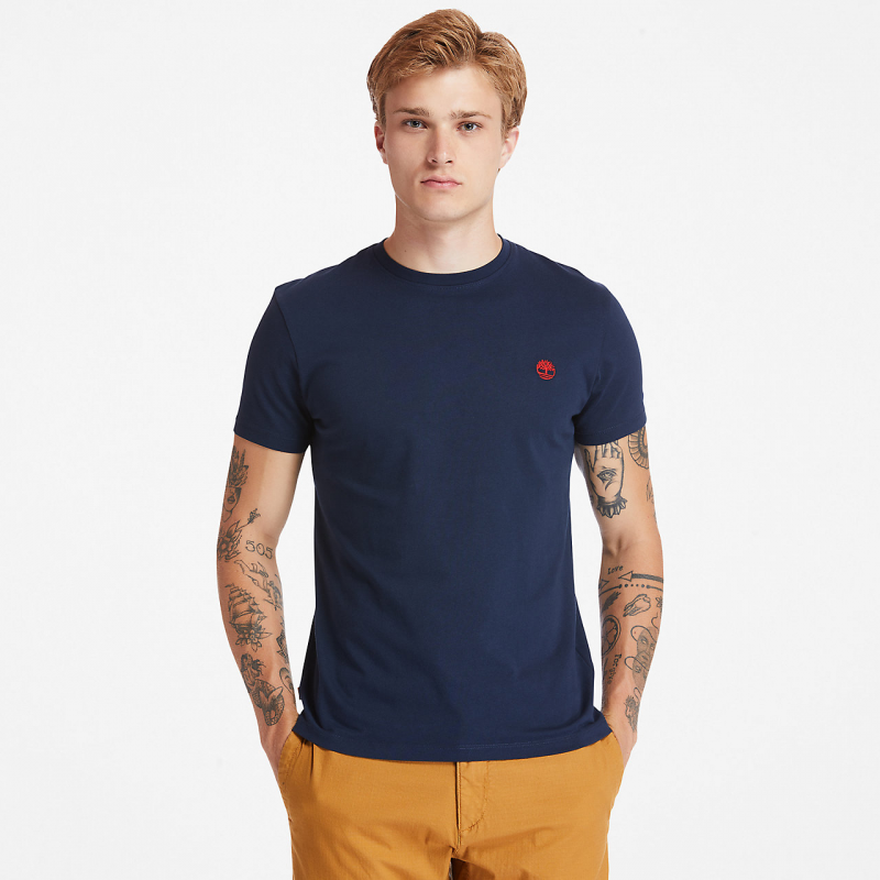 T-shirt coton avec petit logo poitrine Timberland