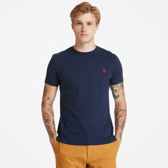 T-shirt coton avec petit logo poitrine Timberland