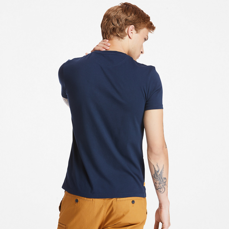 T-shirt coton avec petit logo poitrine Timberland