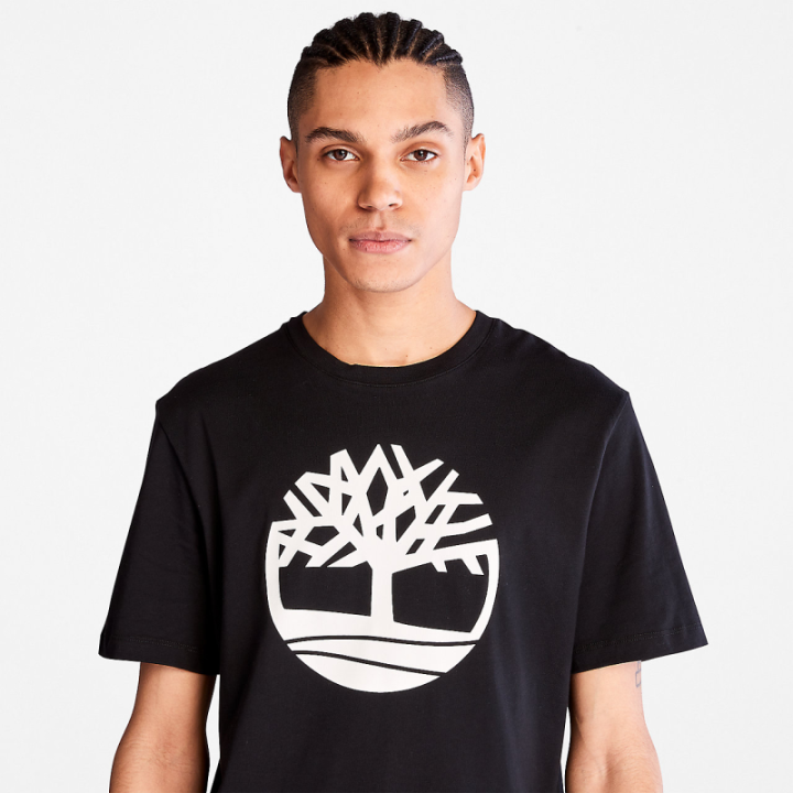 T-shirt logo Timberland poitrine coton biologique