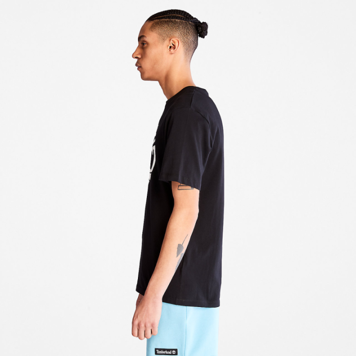 T-shirt logo Timberland poitrine coton biologique