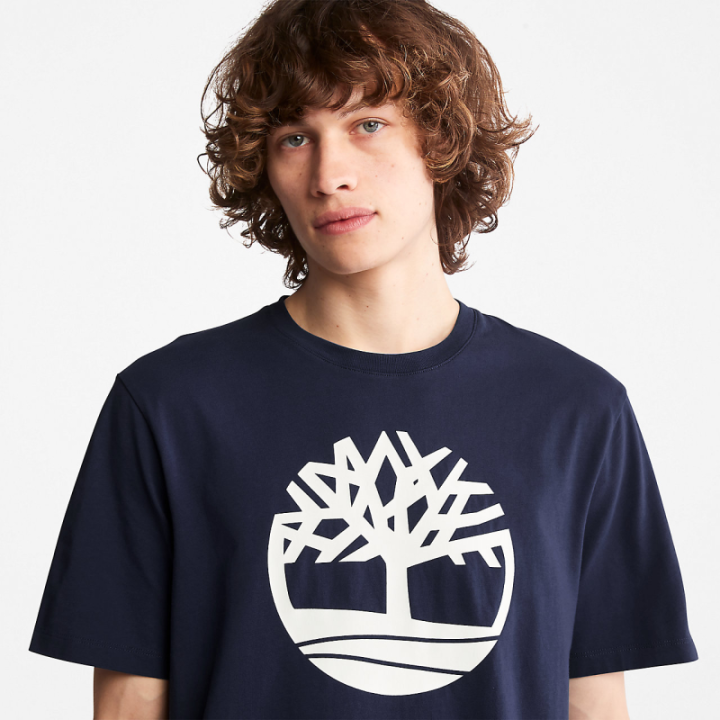 T-shirt logo Timberland poitrine coton biologique