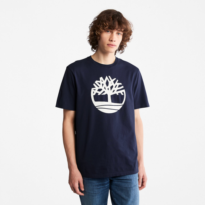 T-shirt logo Timberland poitrine coton biologique
