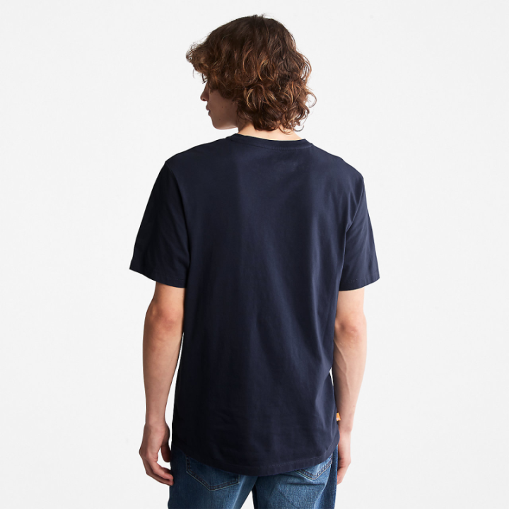 T-shirt logo Timberland poitrine coton biologique