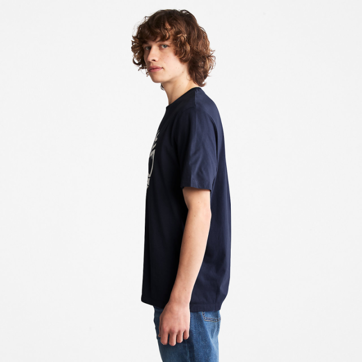 T-shirt logo Timberland poitrine coton biologique