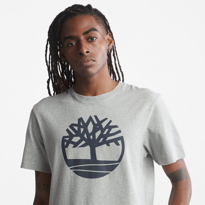T-shirt logo Timberland poitrine coton biologique