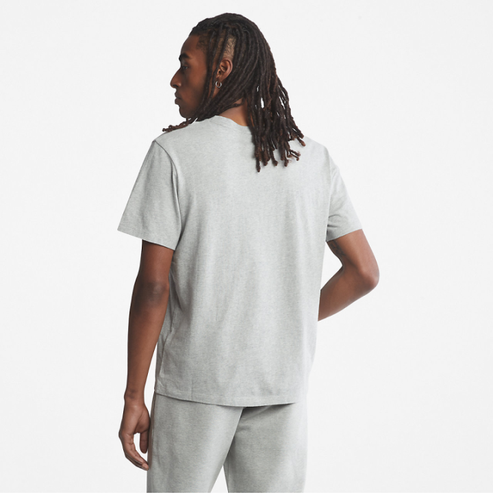 T-shirt logo Timberland poitrine coton biologique
