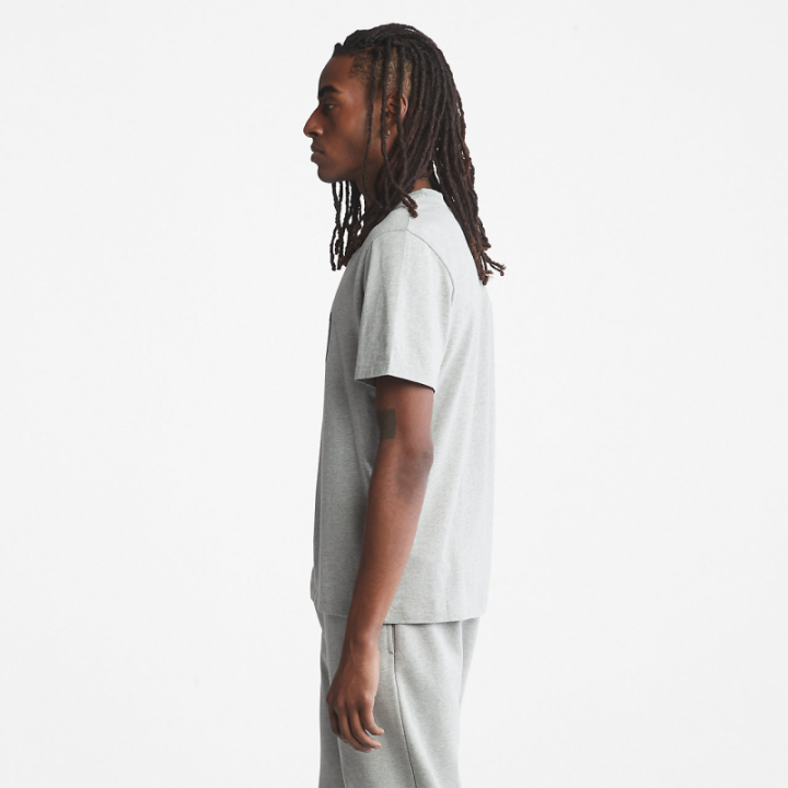 T-shirt logo Timberland poitrine coton biologique