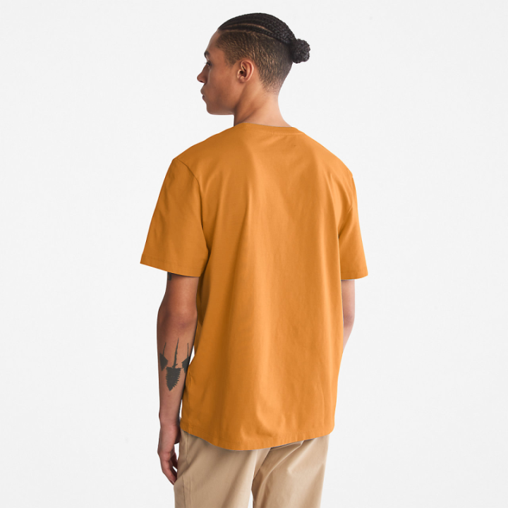 T-shirt logo Timberland poitrine coton biologique