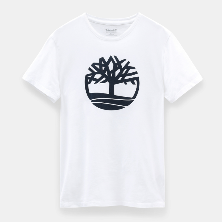 T-shirt logo Timberland poitrine coton biologique