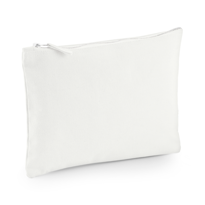 Pochette en toile de coton brossé