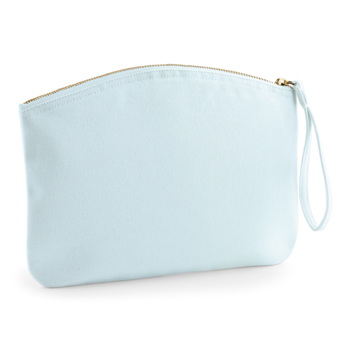 Pochette en coton bio avec dragonne