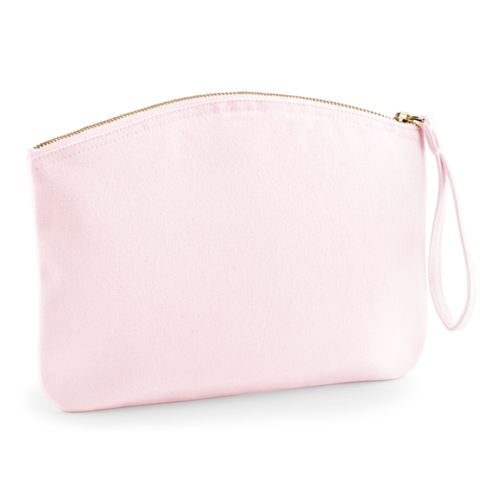 Pochette en coton bio avec dragonne
