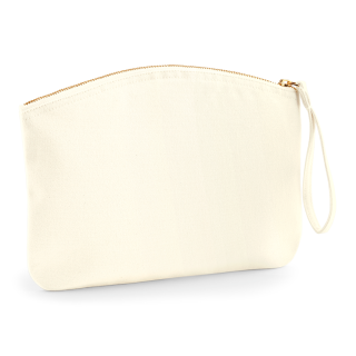 Pochette en coton bio avec dragonne