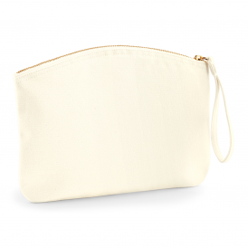 Pochette en coton bio avec dragonne