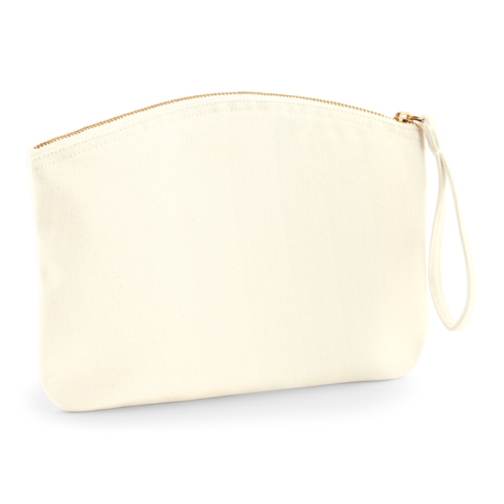 Pochette en coton bio avec dragonne