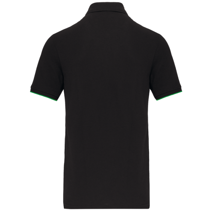 Polo daytoday contrasté manches courtes homme