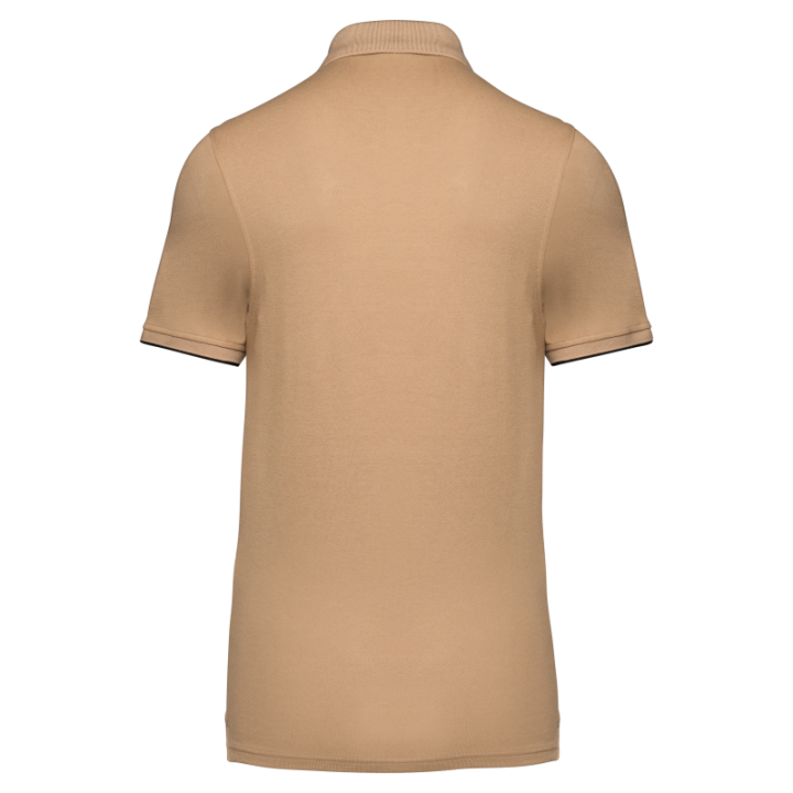 Polo daytoday contrasté manches courtes homme