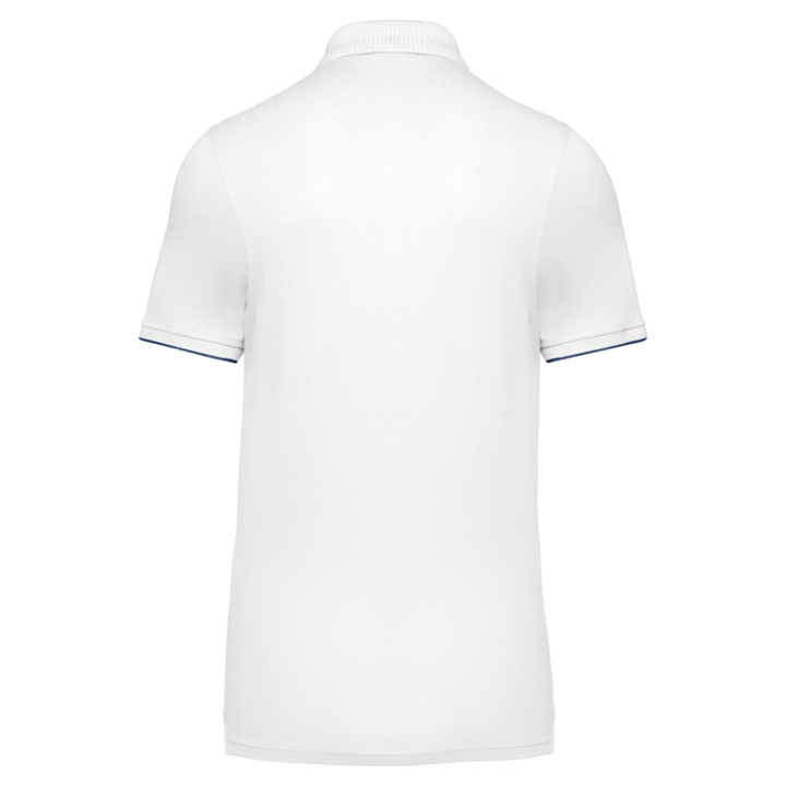 Polo daytoday contrasté manches courtes homme
