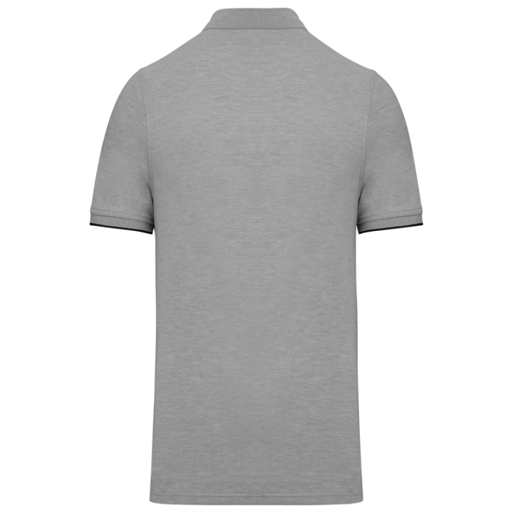 Polo daytoday contrasté manches courtes homme