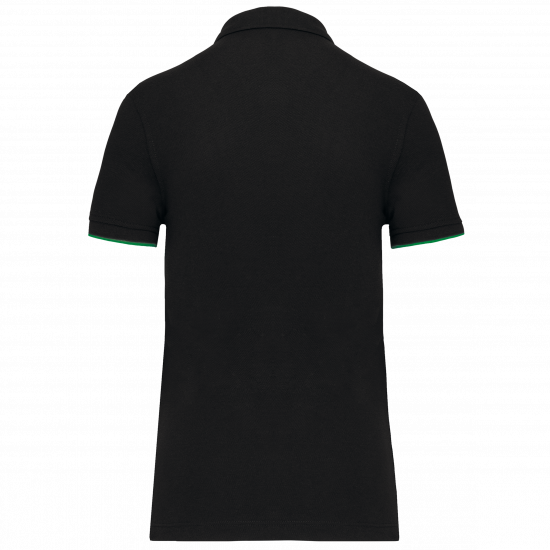Polo daytoday contrasté manches courtes femme
