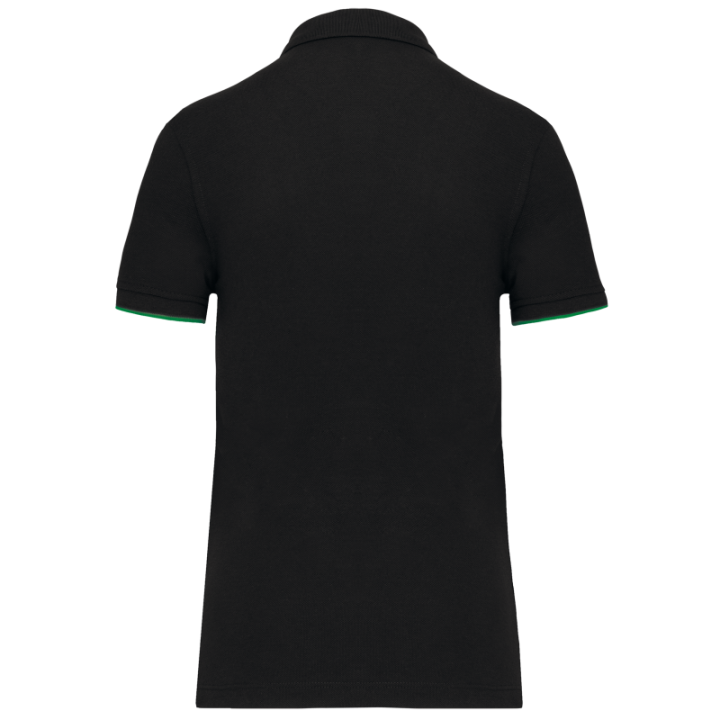 Polo daytoday contrasté manches courtes femme