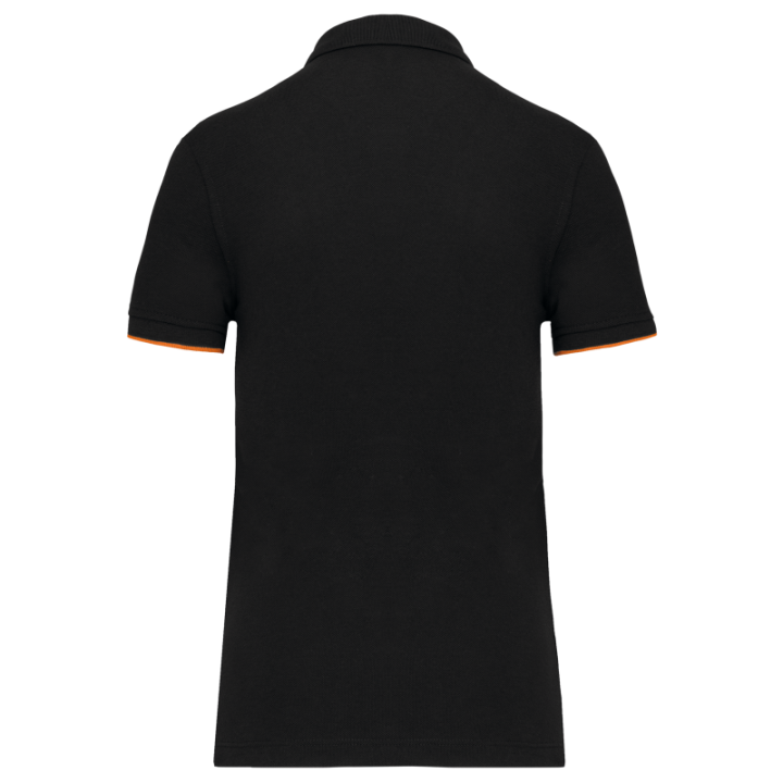 Polo daytoday contrasté manches courtes femme