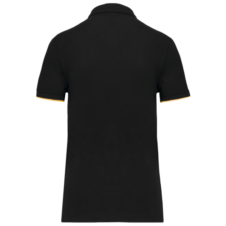Polo daytoday contrasté manches courtes femme