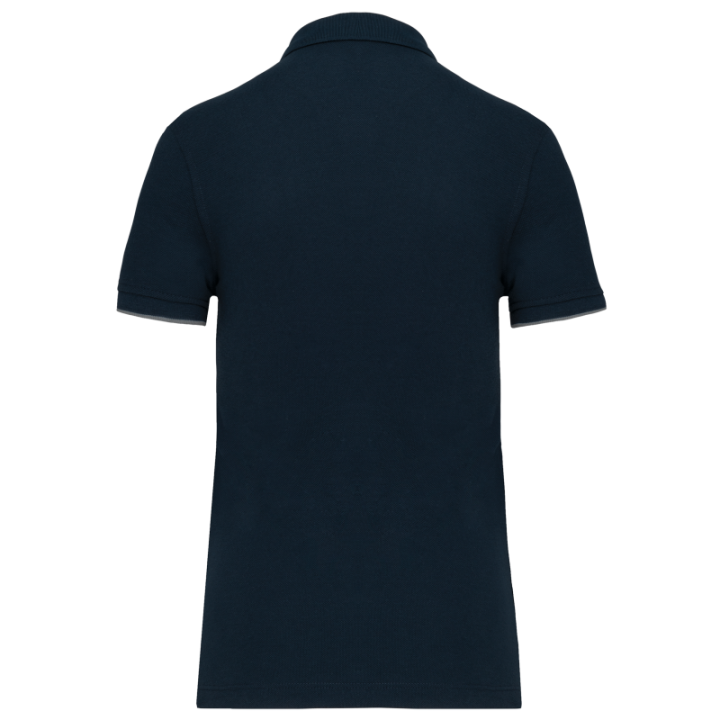Polo daytoday contrasté manches courtes femme