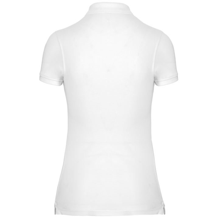 Polo manches courtes femme en coton peigné