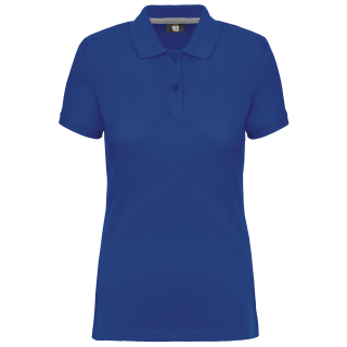 Polo manches courtes femme en coton peigné