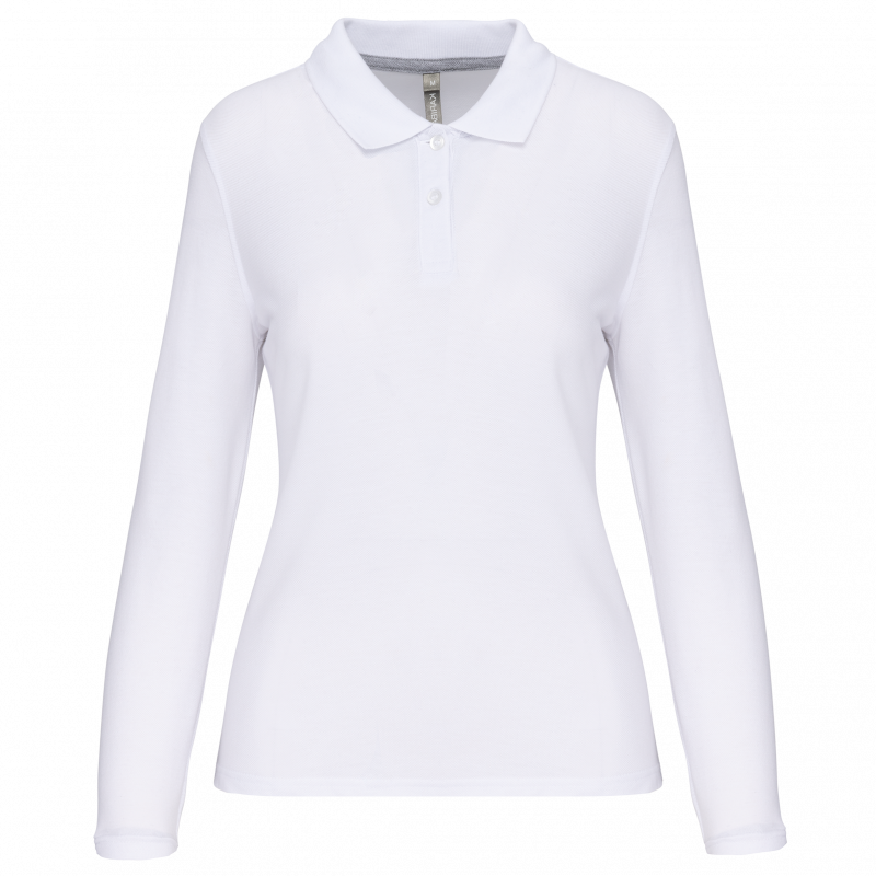 Polo manches longues femme
