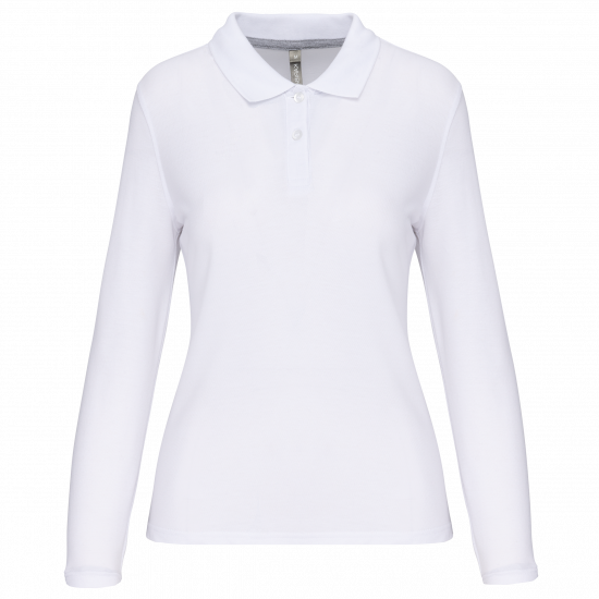 Polo manches longues femme
