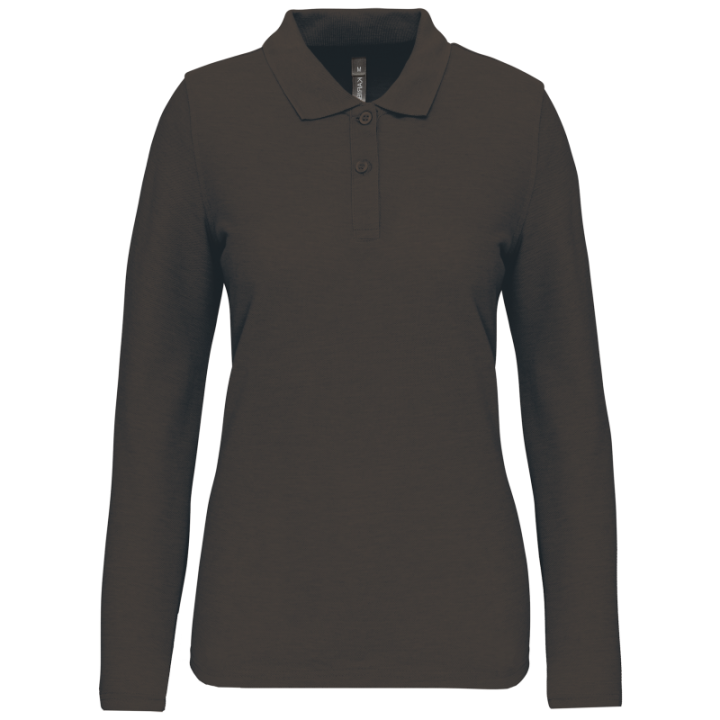Polo manches longues femme