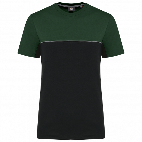 T-shirt bicolore écoresponsable manches courtes unisexe
