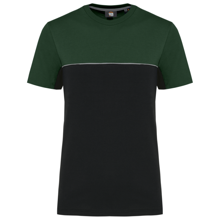 T-shirt bicolore écoresponsable manches courtes unisexe