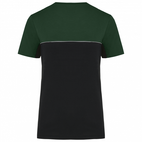 T-shirt bicolore écoresponsable manches courtes unisexe