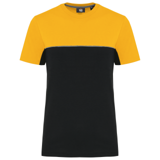 T-shirt bicolore écoresponsable manches courtes unisexe