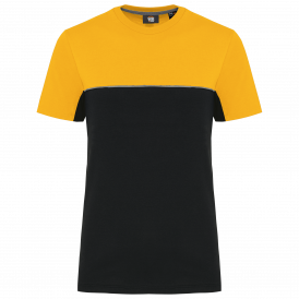 T-shirt bicolore écoresponsable manches courtes unisexe