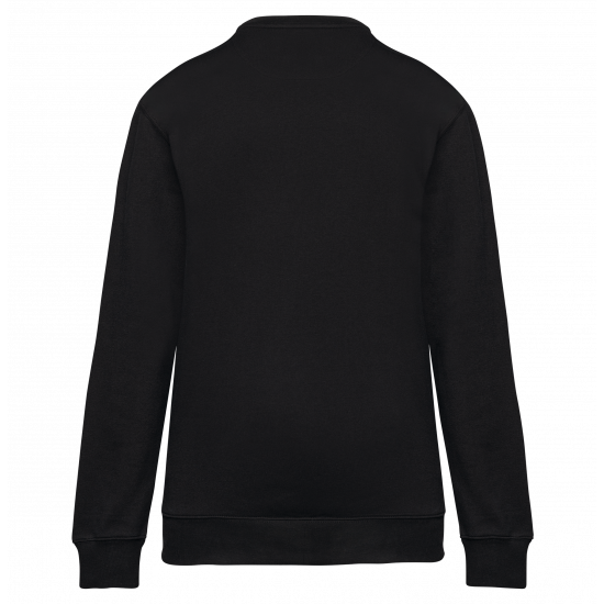 Sweat-shirt zip poche contrasté unisexe