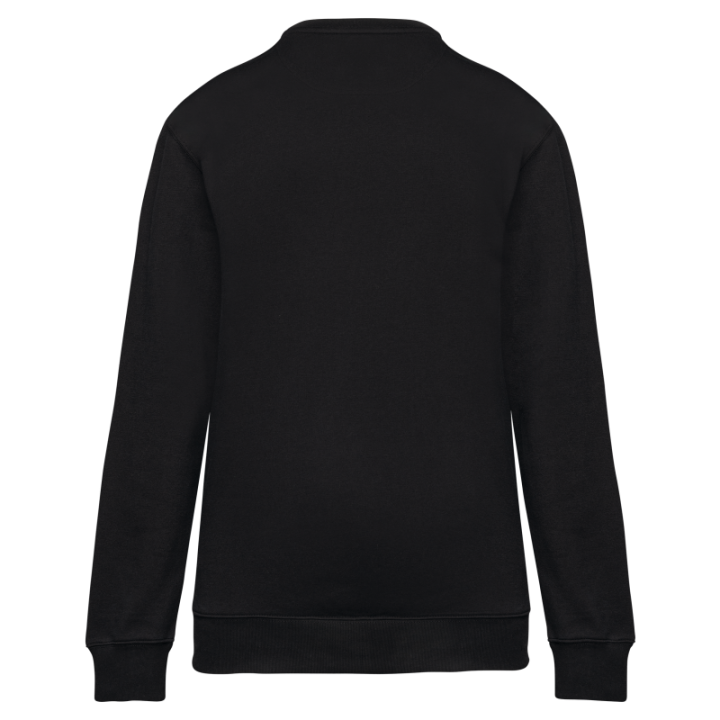 Sweat-shirt zip poche contrasté unisexe