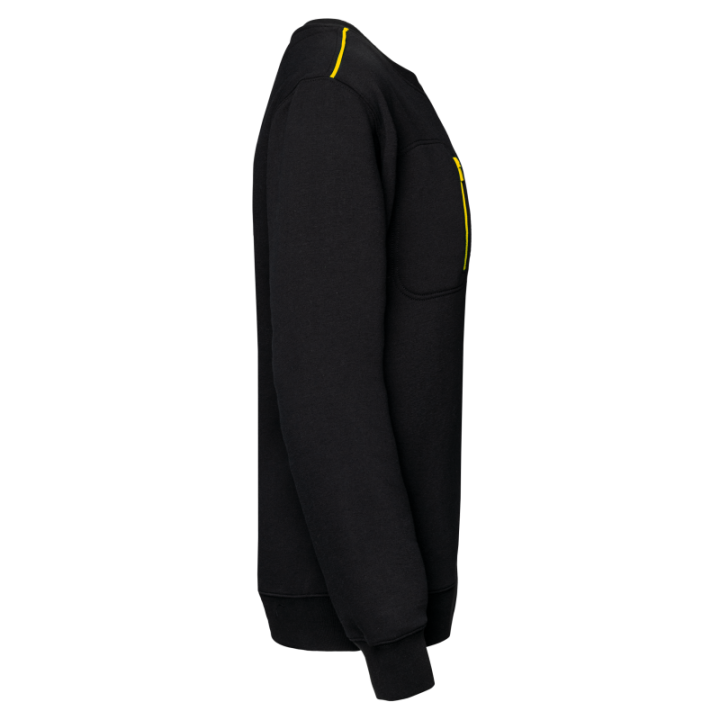 Sweat-shirt zip poche contrasté unisexe